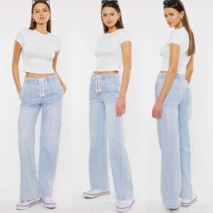 Julia KanCan High Rise Elastic Band Flare Jeans